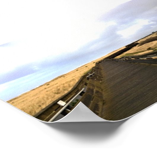 Op de stoep, Long Beach, Washington Poster (Hoek)