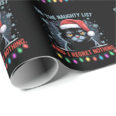 Op De Stoute Lijst En Ik Heb Er Geen Spijt Van Kat Cadeaupapier (Rol Hoek)