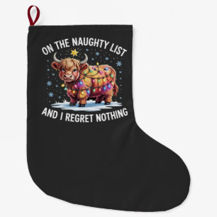 Op de stoute lijst en ik heb geen spijt Koe Grote Kerstsok