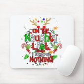 Op de stoute lijst en ik heb geen spijt van Santa  Muismat (Met muis)