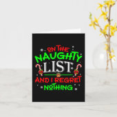 Op de stoute lijst en ik heb spijt van niets leuks kaart (Gele Bloem)