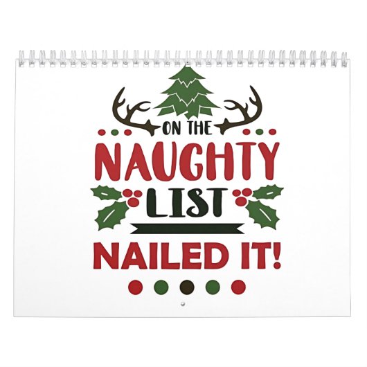 Op De Stoute Lijst Gespijkerd Het Is Grappig Kerst Kalender (Hoes)