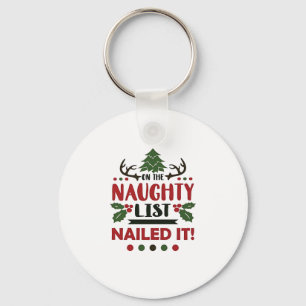Op De Stoute Lijst Het Is Gelukt Funny Kerst Sleutelhanger