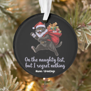 Op de stoute lijst, maar ik heb geen spijt Ornament