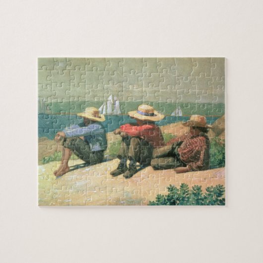 Op de strand, 1875 (m/c) legpuzzel (Horizontaal)
