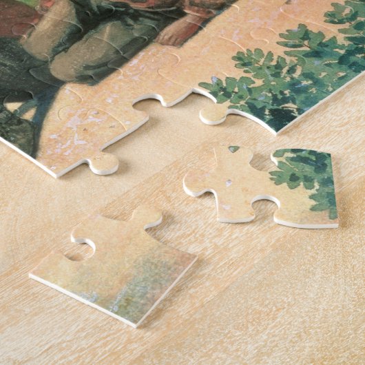 Op de strand, 1875 (m/c) legpuzzel (Zijkant)