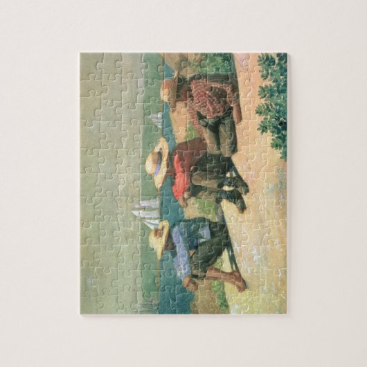 Op de strand, 1875 (m/c) legpuzzel (Verticaal)