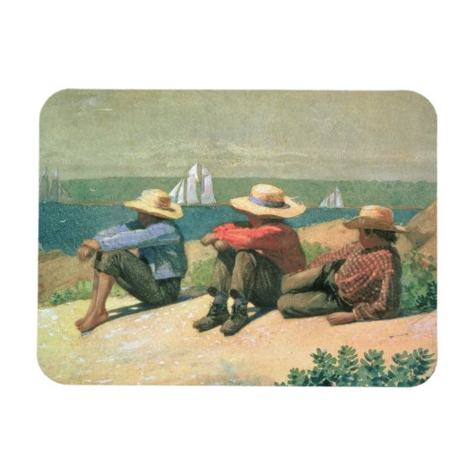 Op de strand, 1875 (m/c) magneet (Horizontaal)