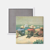 Op de strand, 1875 (m/c) magneet (Voorkant / Achterkant)