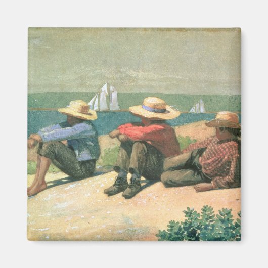 Op de strand, 1875 (m/c) magneet (Voorkant)