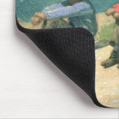 Op de strand, 1875 (m/c) muismat (Hoek)
