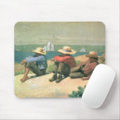 Op de strand, 1875 (m/c) muismat (Met muis)