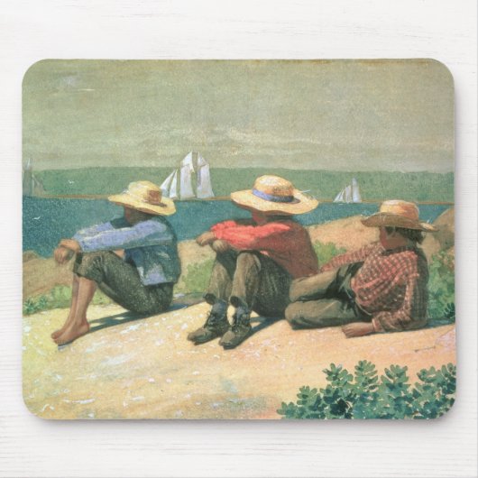 Op de strand, 1875 (m/c) muismat (Voorkant)