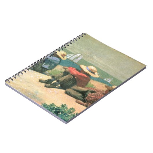 Op de strand, 1875 (m/c) notitieboek (Linkerzijde)