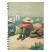 Op de strand, 1875 (m/c) notitieboek (Voorkant)