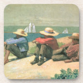 Op de strand, 1875 (m/c) onderzetter (Voorkant)