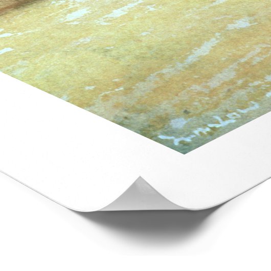 Op de strand, 1875 (m/c) poster (Hoek)