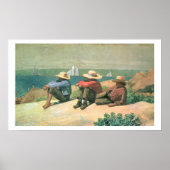 Op de strand, 1875 (m/c) poster (Voorkant)