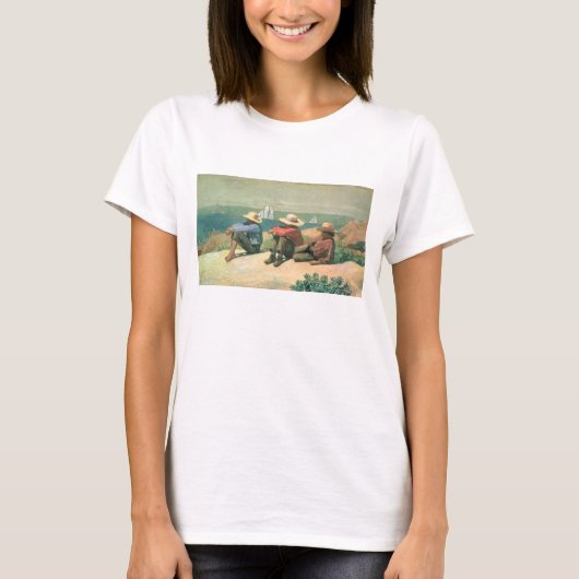 Op de strand, 1875 (m/c) t-shirt (Voorkant)