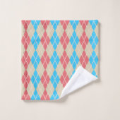 Op de strand Argyle-handdoek Bad Handdoek (Wasdoekje)