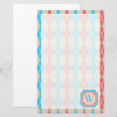 Op de strand Argyle Stationery Briefpapier (Voorkant / Achterkant)