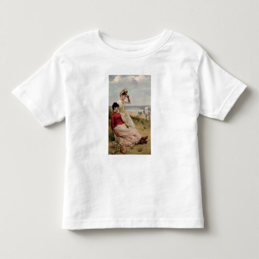 Op de strand kinder shirts (Voorkant)
