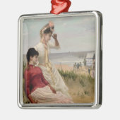 Op de strand metalen ornament (Links)