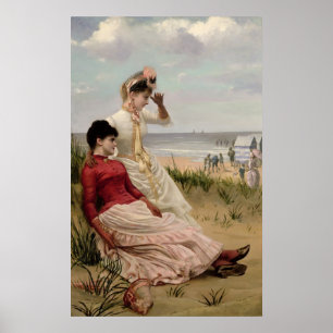 Op de strand poster