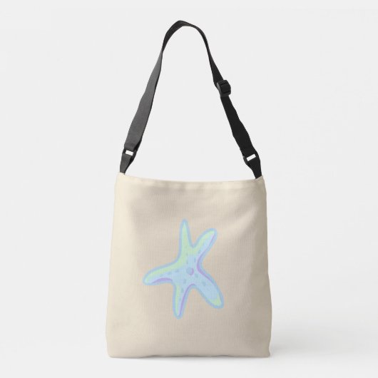 Op de strand Time Starfish Crossbody Bag Crossbody Tas (Achterkant)