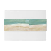 Op de strand uitnodiging tailleband uitnodigingen wikkel (Achterkant Voorbeeld)