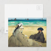 Op de strand van Edouard Manet (1873) Briefkaart (Voorkant / Achterkant)