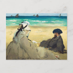 Op de strand van Edouard Manet (1873) Briefkaart
