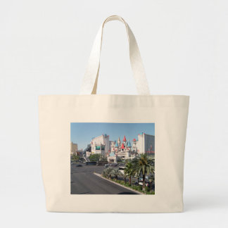 Op de Strip in Las Vegas, op een tas