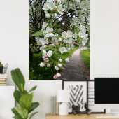 Op de takken van bloesems poster (Thuiskantoor)