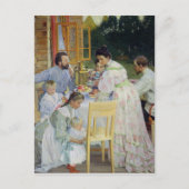 Op de Terras, 1906 Briefkaart (Voorkant)