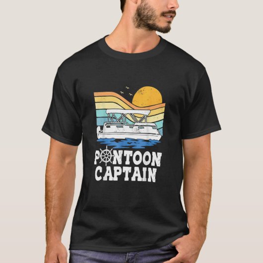 Op de Toon Pontoon Boat Boating Pontooning T-shirt (Voorkant)