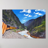 Op de  trein in Colorado Poster (Voorkant)