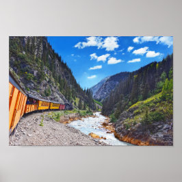 Op de trein in Colorado Poster