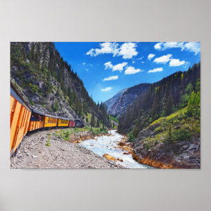 Op de trein in Colorado Poster
