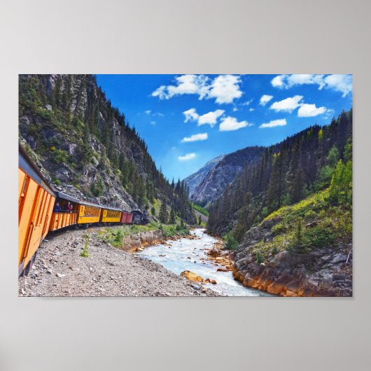 Op de trein in Colorado Poster (Voorkant)
