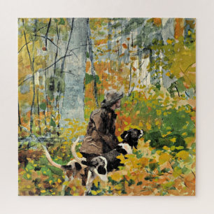 Op de trein, kunst van Winslow Homer Legpuzzel