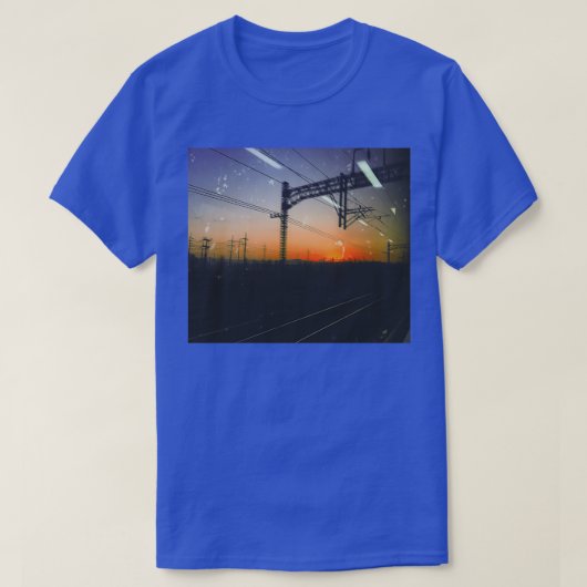 Op de trein t-shirt (Design voorkant)