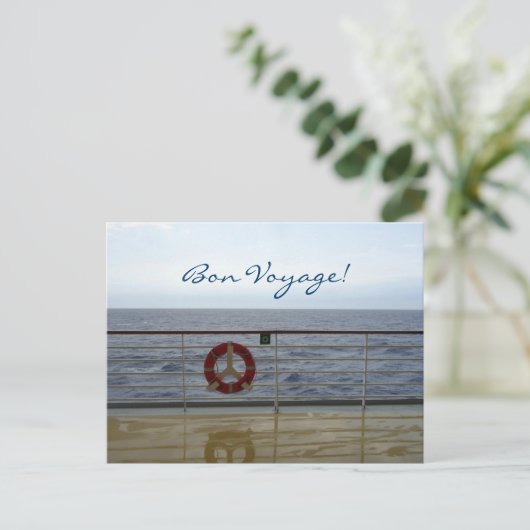 Op de treinreis Aangepaste Bon Briefkaart (Staand voorkant)