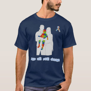 op de tweede dag van de werelddag voor autisme t t-shirt