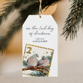 Op de tweede kerstdag cadeaulabel