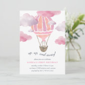 Op de uitnodiging van de Birthday Air Kids (Staand voorkant)