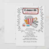 Op de uitnodiging van de film (Voorkant / Achterkant)