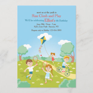 Op de uitnodiging van The Park Birthday