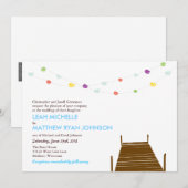 Op de uitnodiging voor de waterbruiloft (Voorkant / Achterkant)