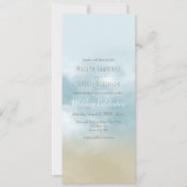 Op de uitnodiging voor een bruiloft op het strand (Voorkant)